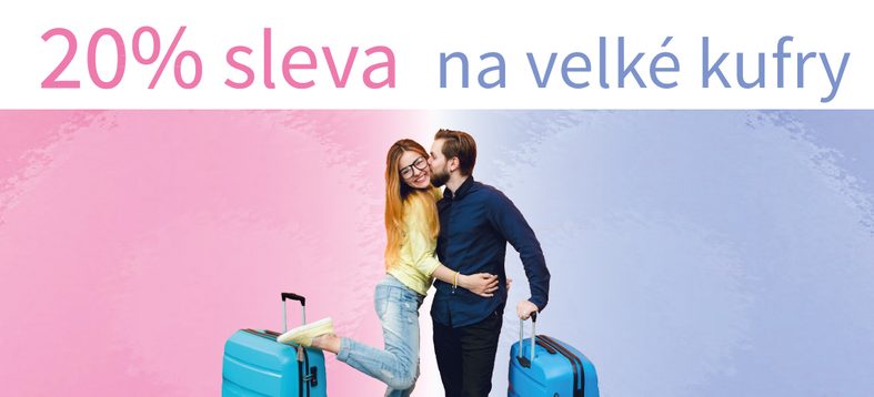 Valentýnská sleva 20% na velké kufry