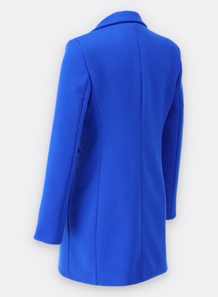 Klasický dámský kabát modrý - Kabáty - MODOVO