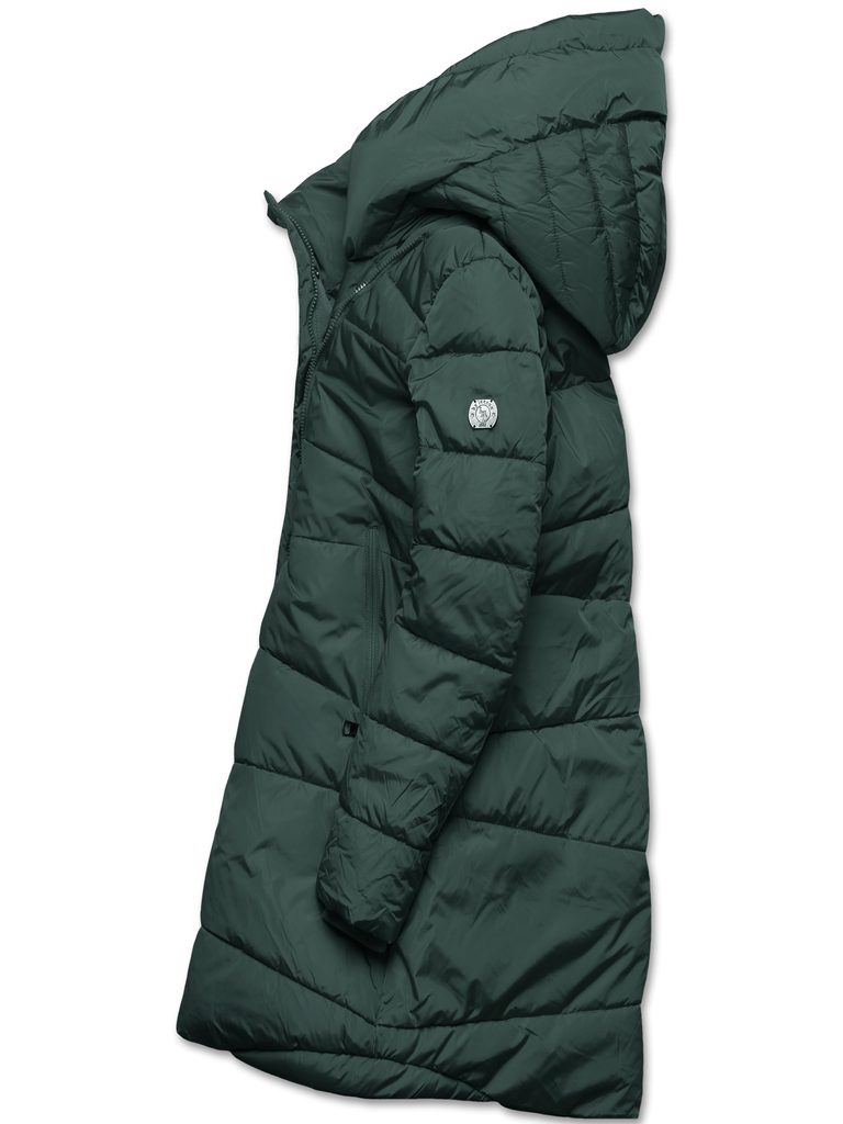 Dámská zimní prošívaná bunda tmavě zelená - Zimní bundy - MODOVO