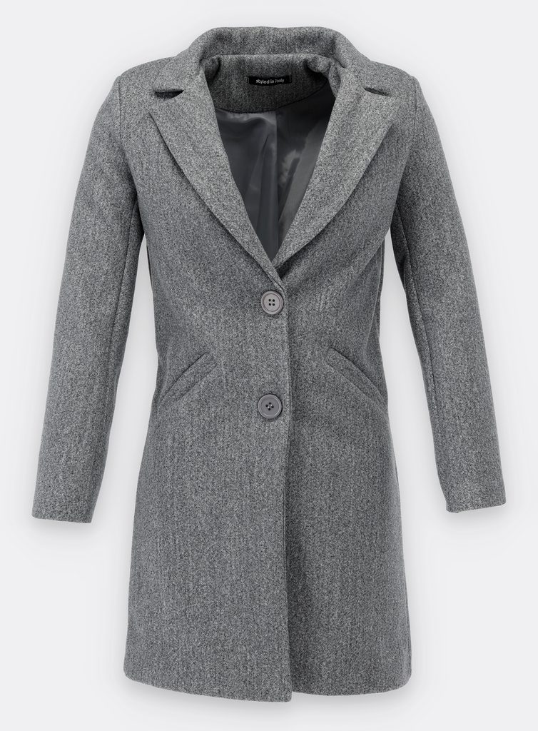 Dámský kabát šedý - Kabáty - MODOVO