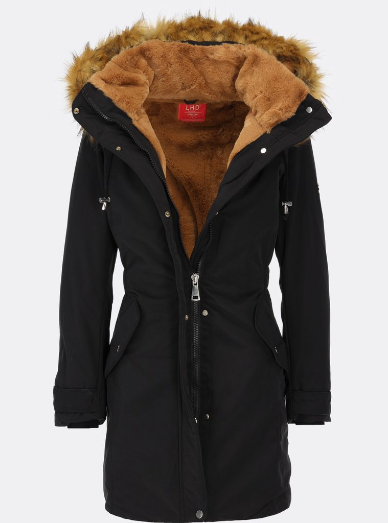 Zateplená dámska zimná bunda čierna - Zimné bundy - MODOVO