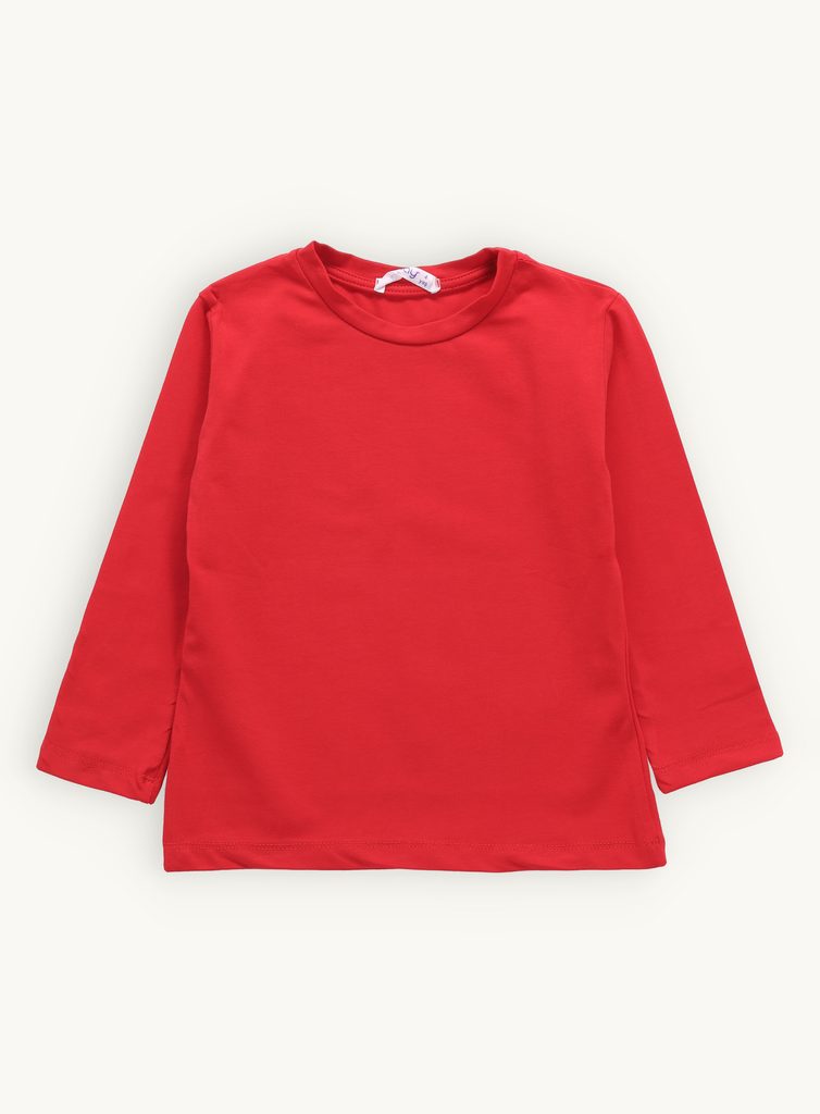 Detské tričko bez potlače červené - Detské tričká - MODOVO