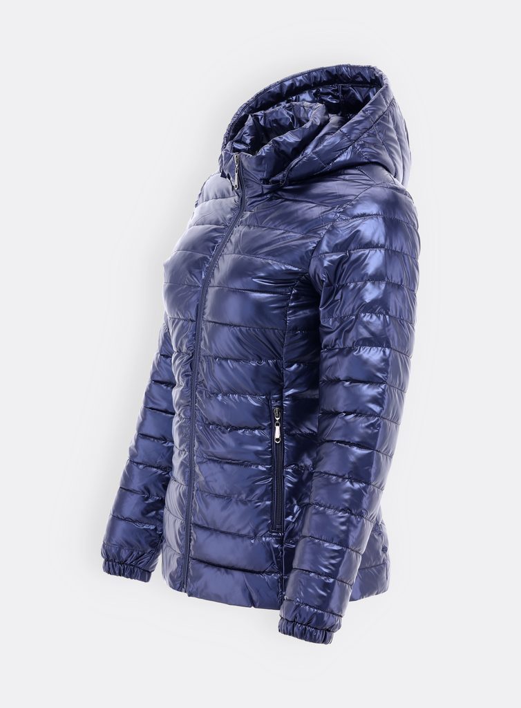 Dámská přechodná bunda tmavě modrá - Zimní bundy - MODOVO