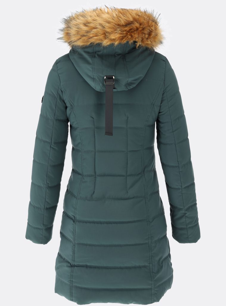 Dámská prošívaná zimní bunda zelená - Bundy - MODOVO