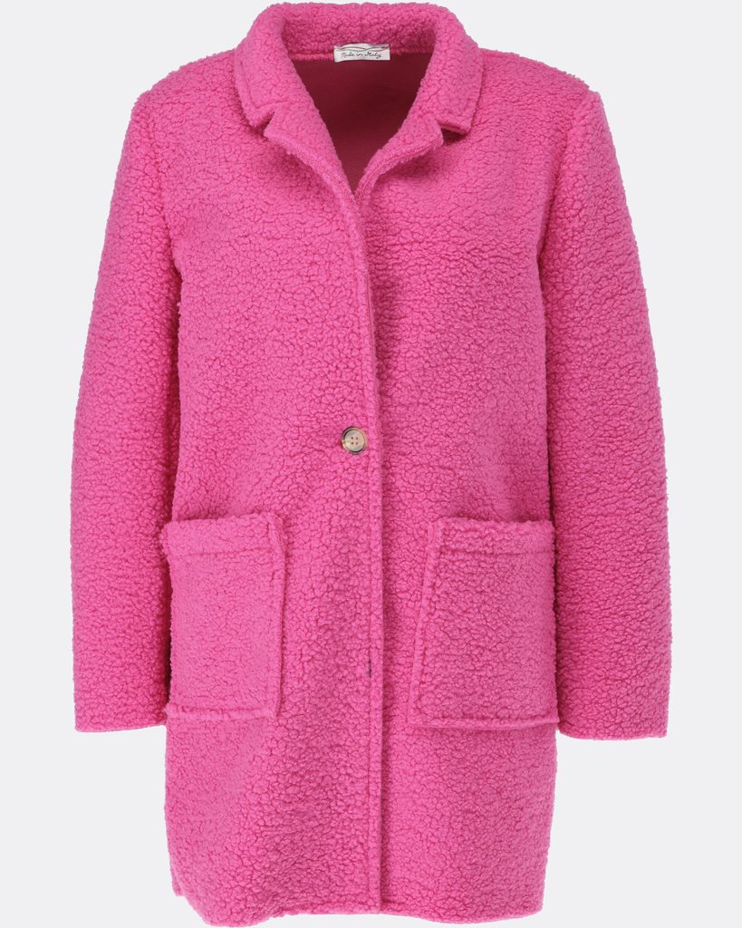 Dámský krátký kabát růžový - Kabáty - MODOVO