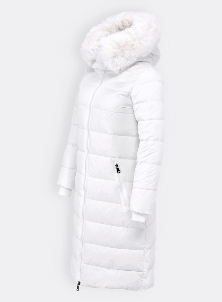 Dámska prešívaná bunda biela - Zimné bundy - MODOVO