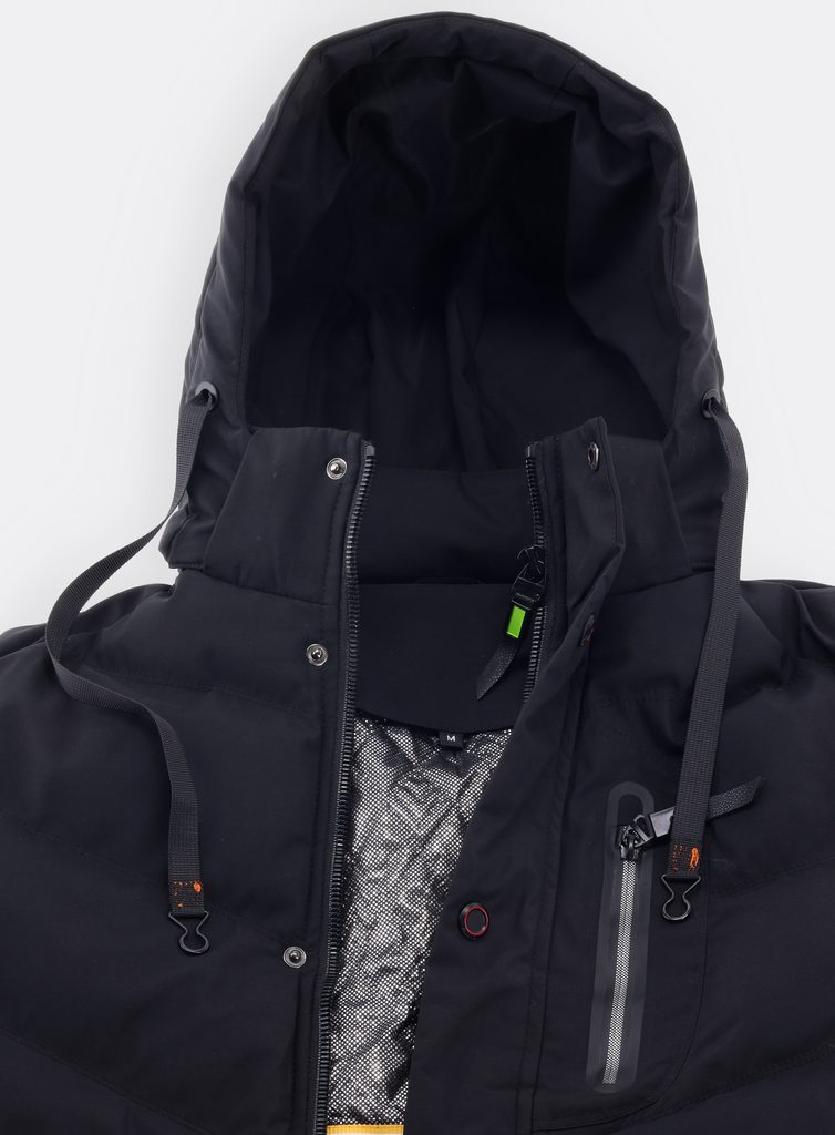 Pánská zimní bunda s kapucí černá - Pánské bundy - MODOVO