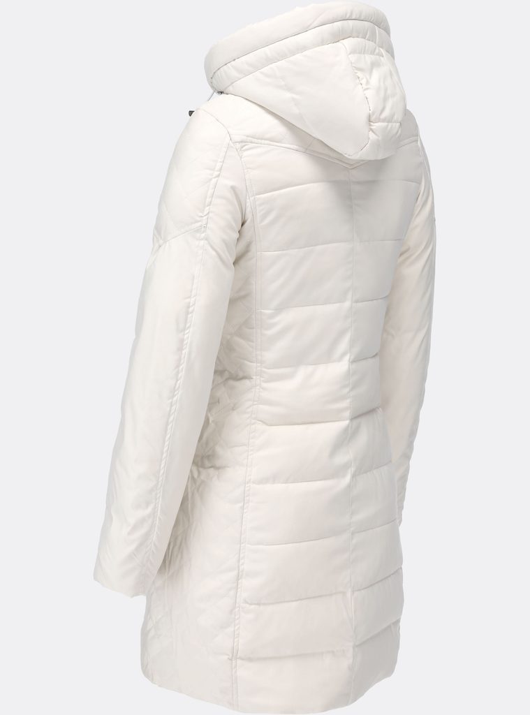 Dámská prošívaná zimní bunda bílá - Zimní bundy - MODOVO