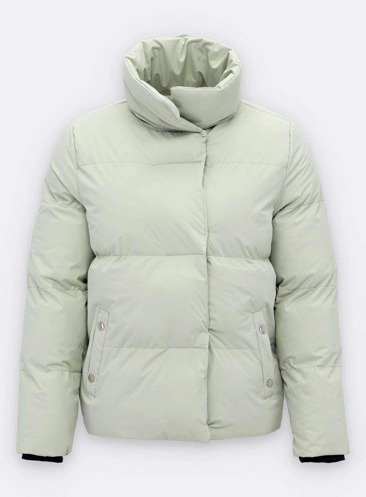 Dámská krátká zimní bunda mátová - Zimní bundy - MODOVO