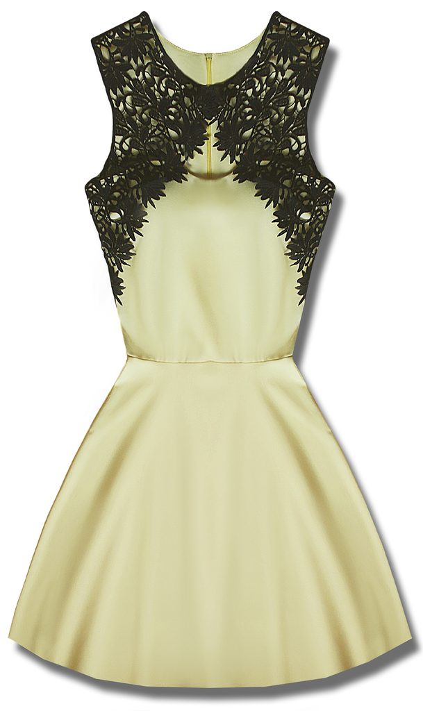 Elegantné dámske šaty žlté - Šaty - MODOVO