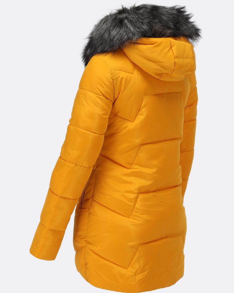 Dámska zimná bunda žltá - Zimné bundy - MODOVO