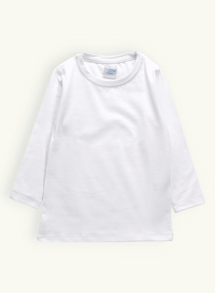 Detské tričko bez potlače biele - Detské tričká - MODOVO