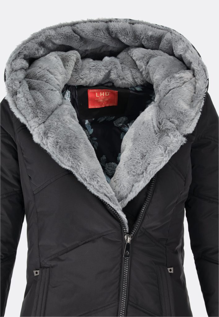 Dámska zimná prešívaná bunda čierna - Zimné bundy - MODOVO