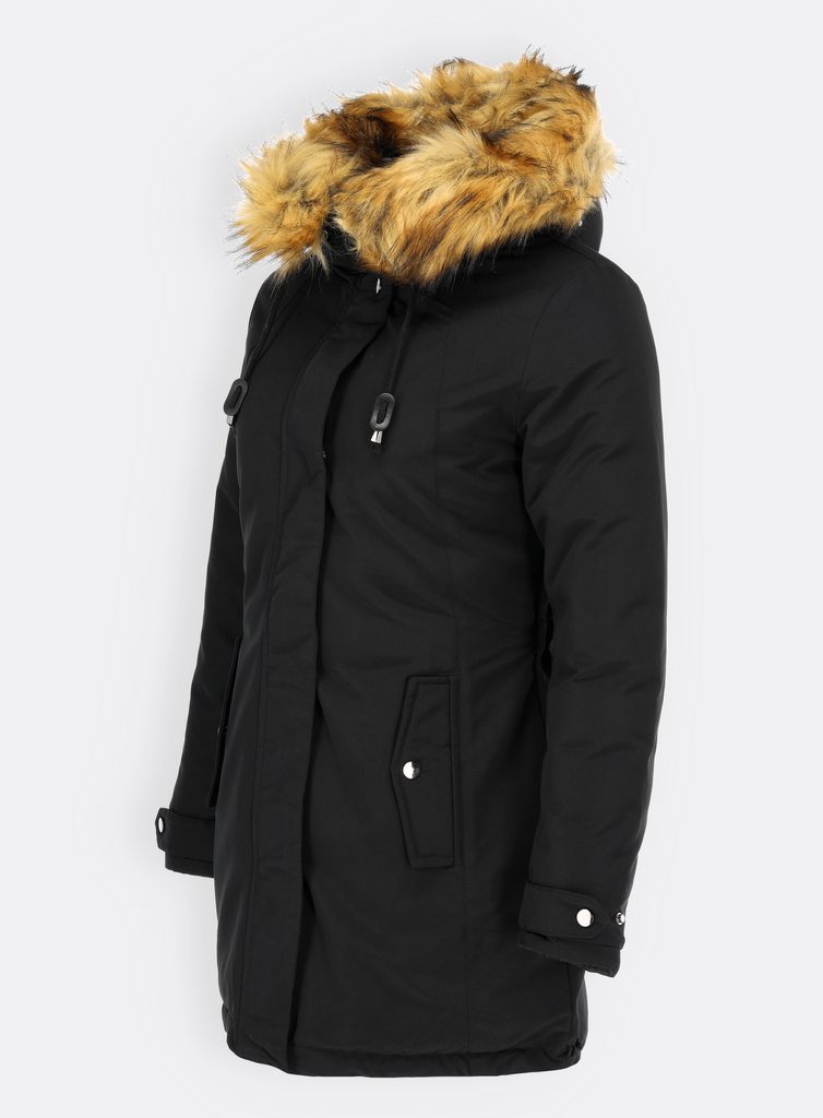Dámska obojstranná zimná bunda čierno-čierna - Zimné bundy - MODOVO