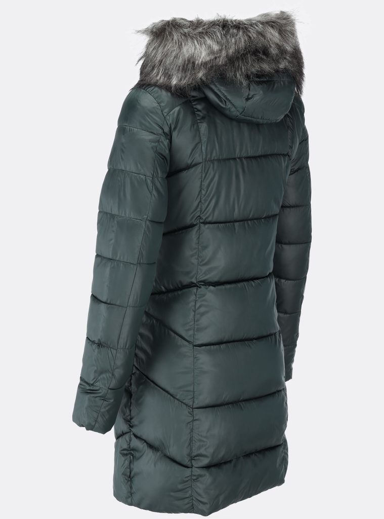 Dámská prošívaná zimní bunda lesklá zelená - Bundy - MODOVO