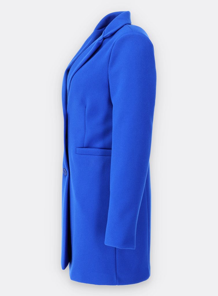 Klasický dámský kabát modrý - Kabáty - MODOVO