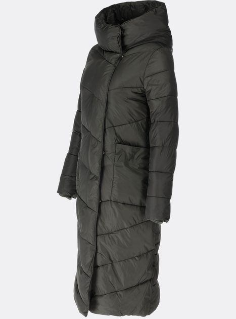 Dámská zimní bunda se sametovou podšívkou v barvě khaki - Bundy - MODOVO
