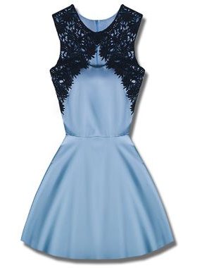 Elegantní dámské šaty světle modré