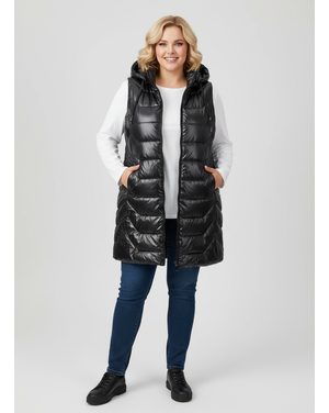 Dámska vesta pre MOLETKY s kapucňou čierna