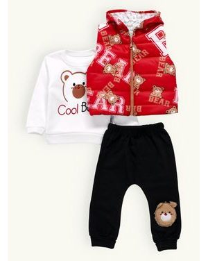 Detská súprava COOL BEAR červená