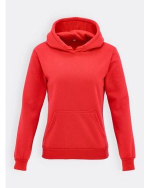 Dámska športová mikina s kapucňou červená