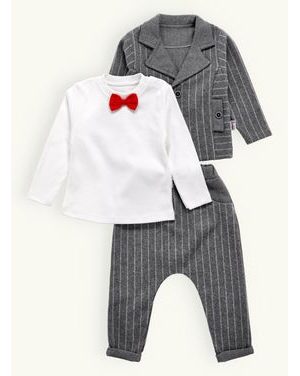 Detská súprava OBLEK sivý