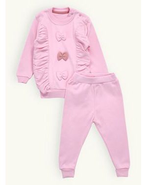 Dojčenská tepláková súprava TRI MAŠLIČKY ružová