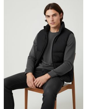 Pánska prešívaná vesta čierna