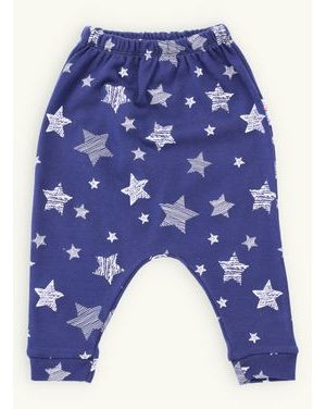 Detské tepláky s hviezdnou potlačou tmavomodré