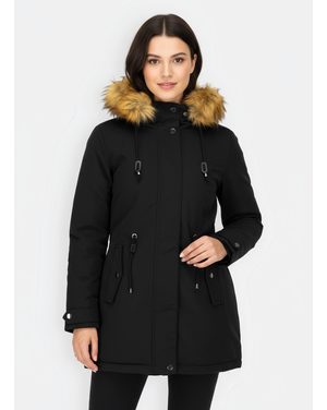 Dámska obojstranná zimná bunda čierno-čierna