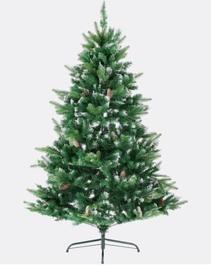 Umělý vánoční stromek Borovice stříbrná se šiškami