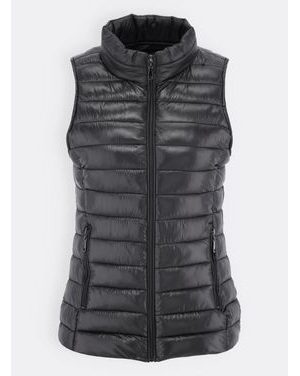 Dámska prešívaná vesta čierna