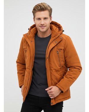 Pánska zimná bunda hnedá