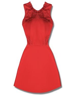Elegantné dámske šaty červené