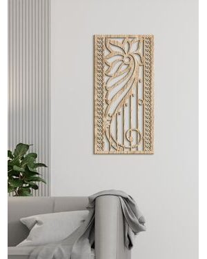 Drevená kvetinová mandala na stenu