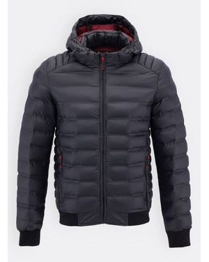 Pánská prošívaná bunda matně černá