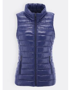 Dámska prešívaná vesta tmavomodrá