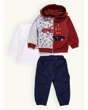 Dojčenská tepláková súprava TAXI bordová