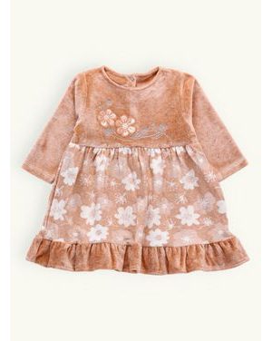 Detské elegantné šaty KVETINKA broskyňové