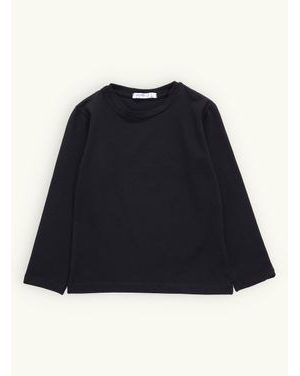 Detské tričko bez potlače čierne