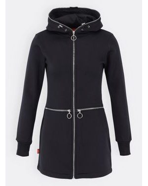 Čierna dlhá dámska mikina