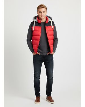 Pánska prešívaná vesta červená