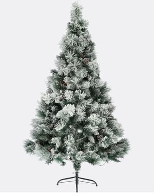 Umělý vánoční stromek Smaragdový rozmarýn – Zasněžený s koblihami