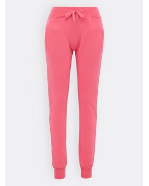 Dámske tepláky bez potlače lososové