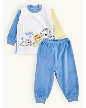 Detské pyžamo TIGRÍKY bielo-modro-žlté