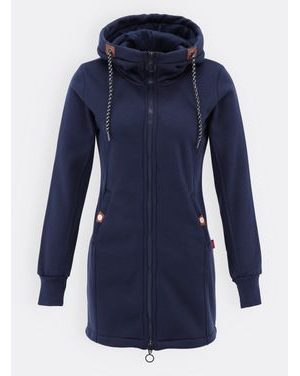 Dlouhá dámská tmavě modrá mikina