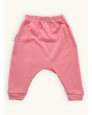 Dojčenské tepláky bez potlače staroružové