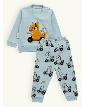 Detská tepláková súprava NOSOROŽEC mentolová