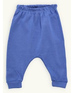 Dojčenské tepláky bez potlače modré