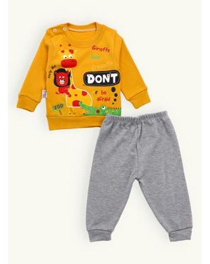 Dojčenská súprava VESELÉ SAFARI žltá